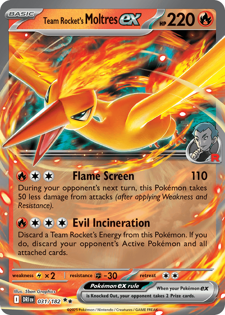 Team Rocket's Moltres ex · Destined Rivals